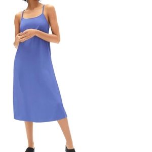 Everlane japanese Goweave cross back slip dress